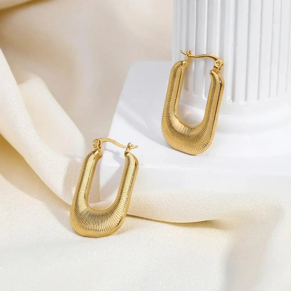 As Pretty As Gold Hoop Earrings