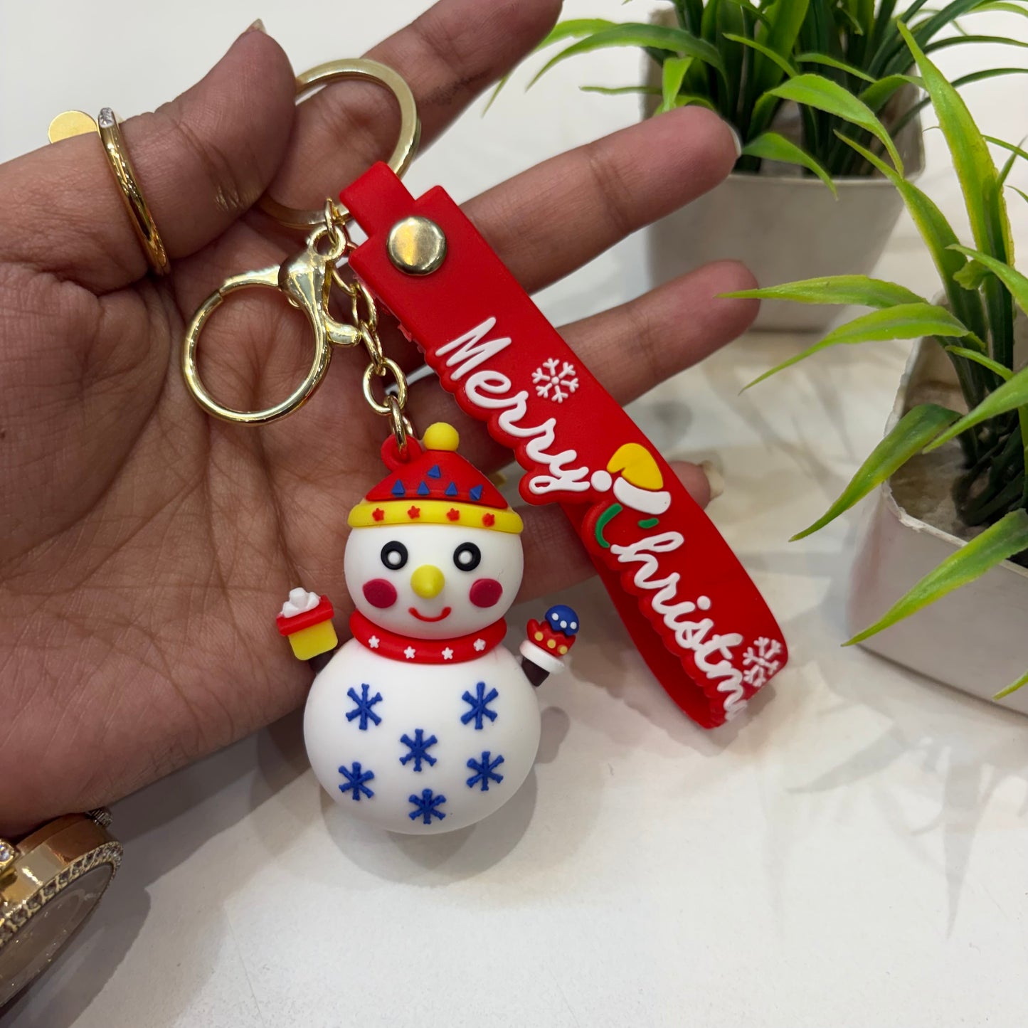 Snowman keychain