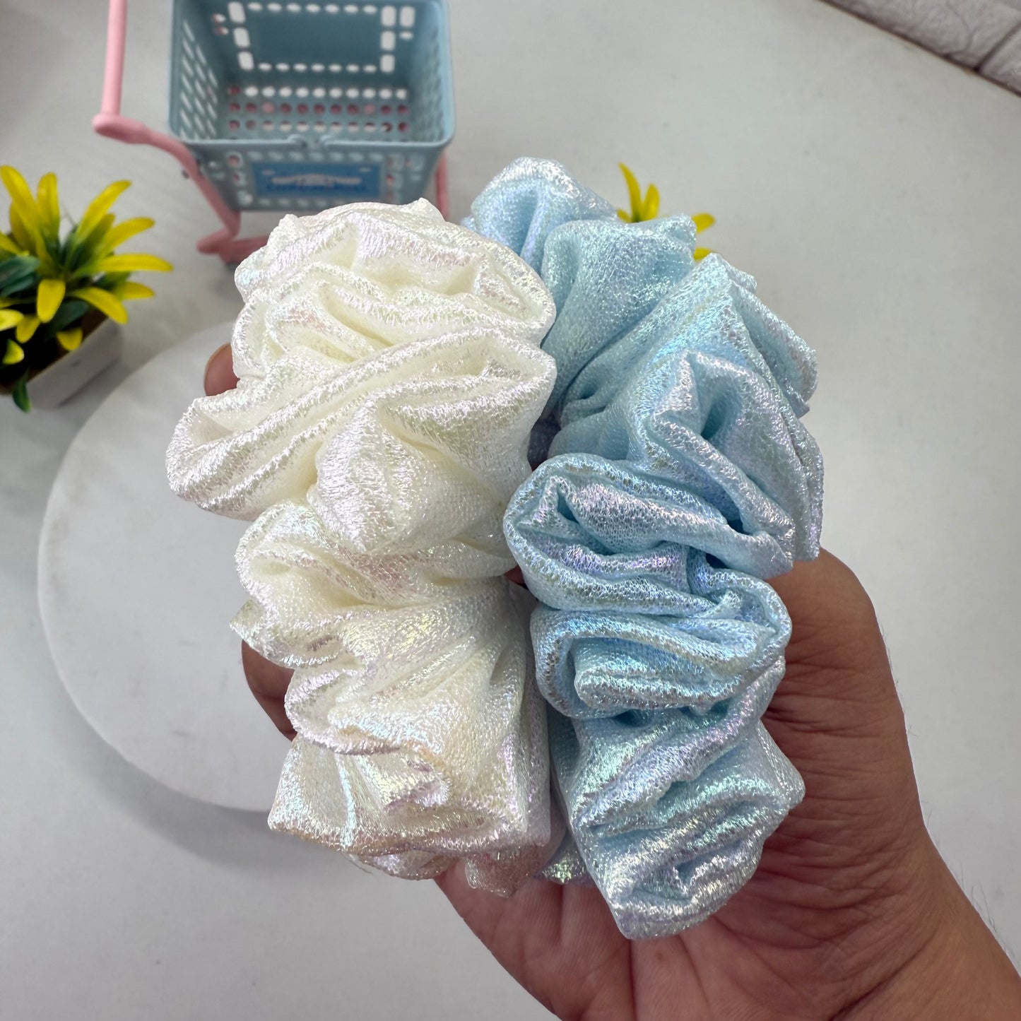 Set of 2 - Holographic Scrunchies