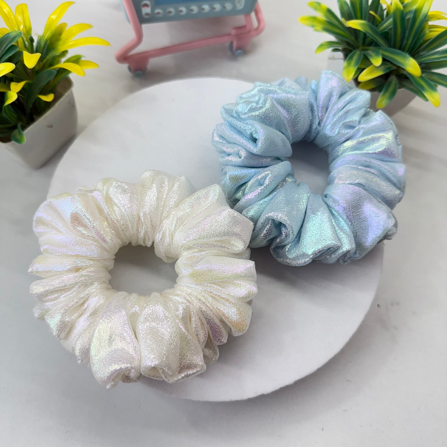 Set of 2 - Holographic Scrunchies