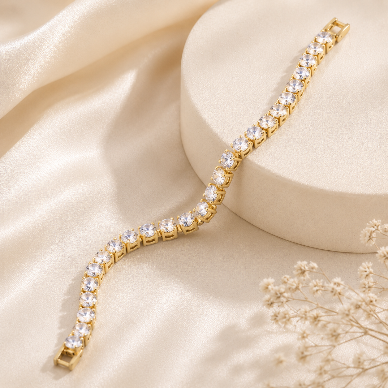 Tennis Bracelet ( Golden )