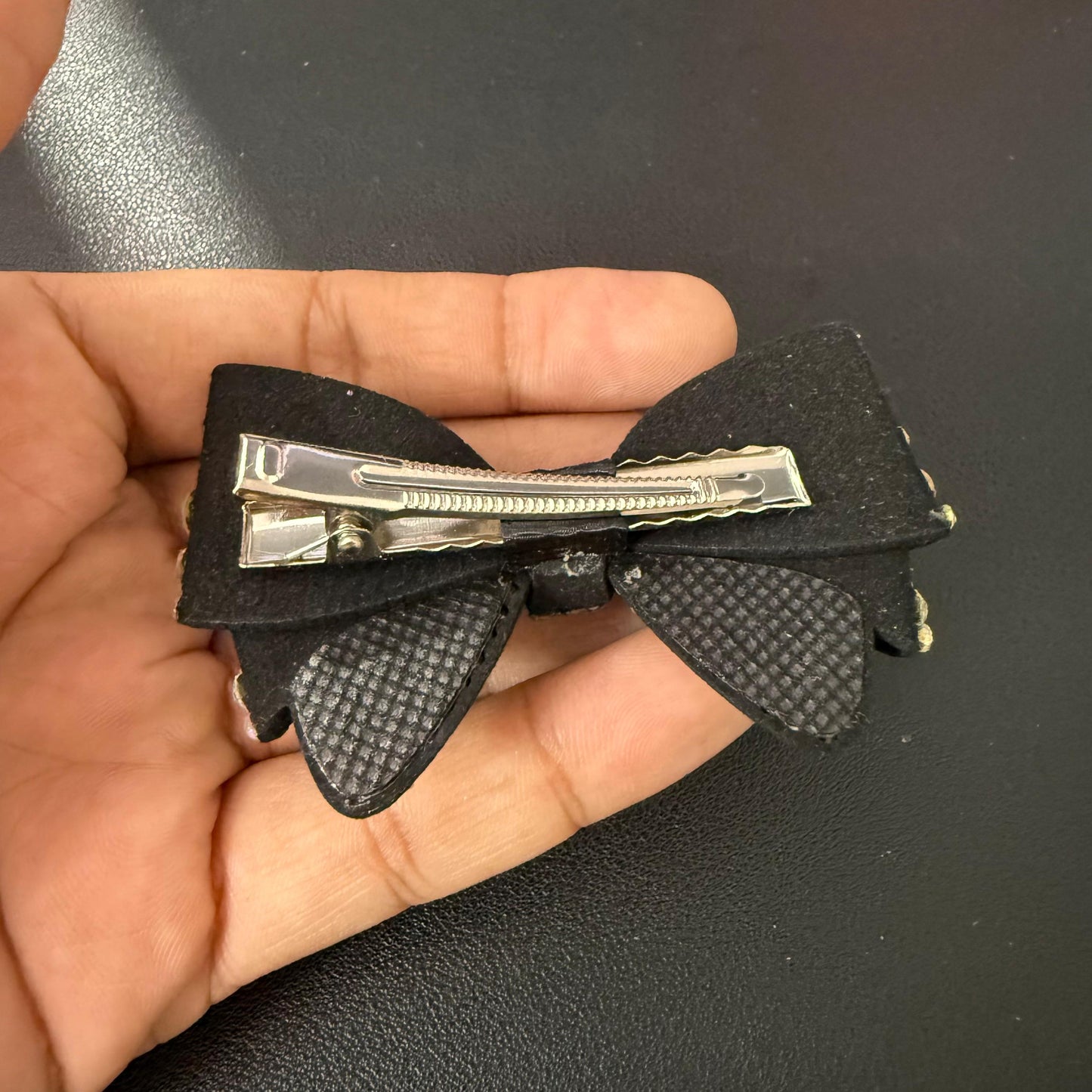 RhineStone Bow - Black