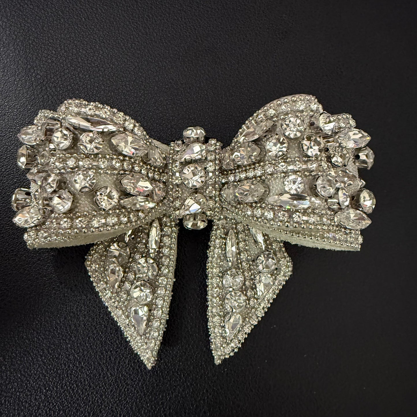 RhineStone Bow - Silver