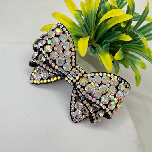 RhineStone Bow - Black