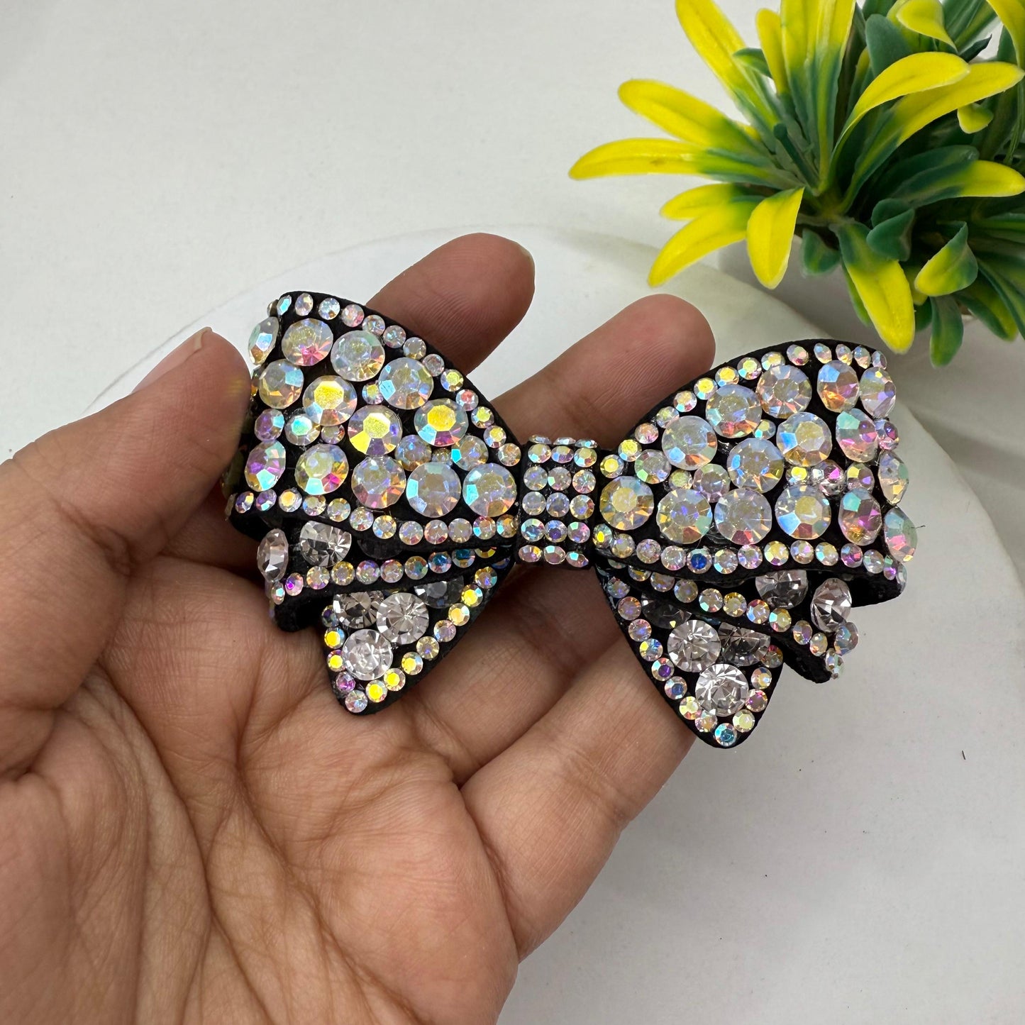RhineStone Bow - Black