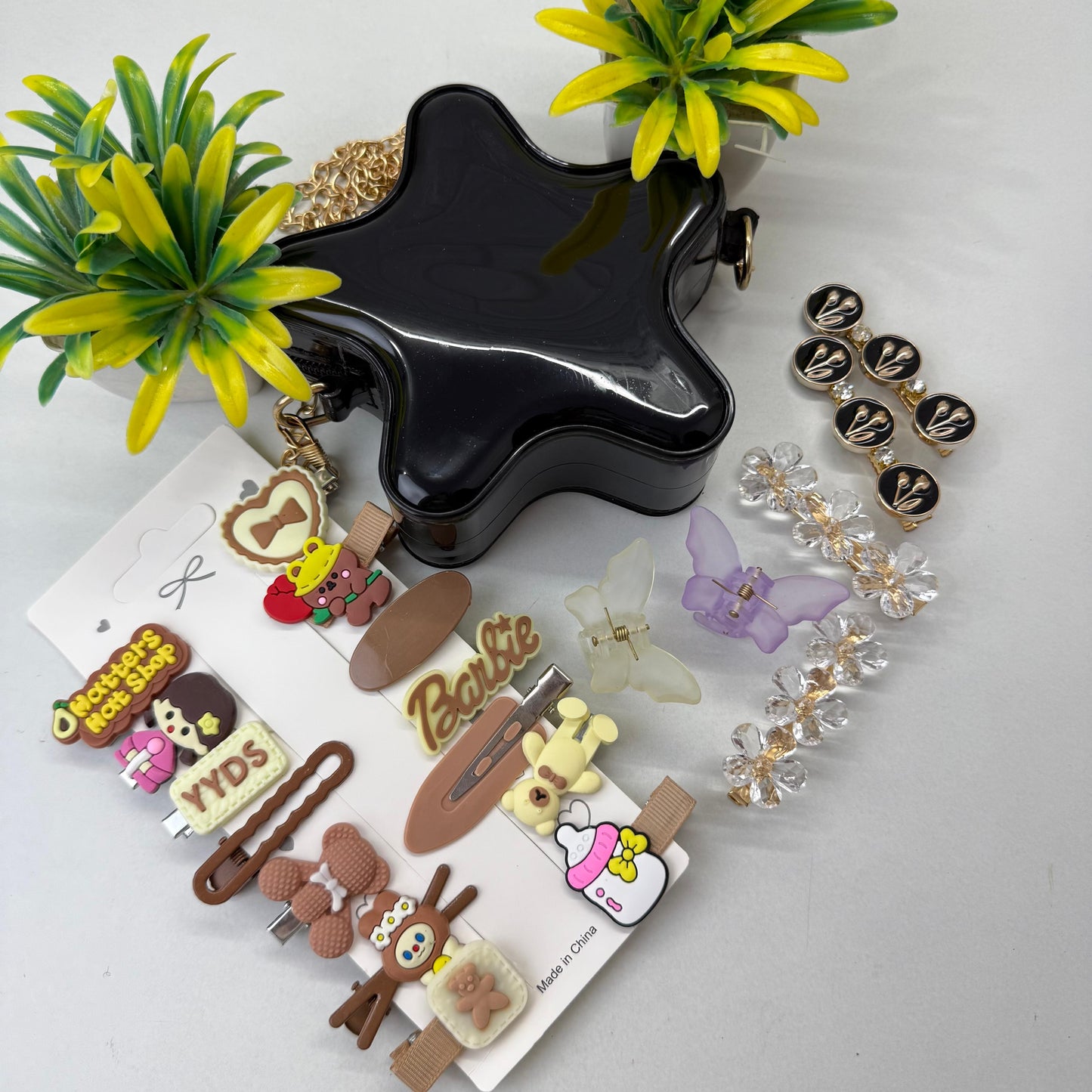 Cute Hamper with Bag - Black