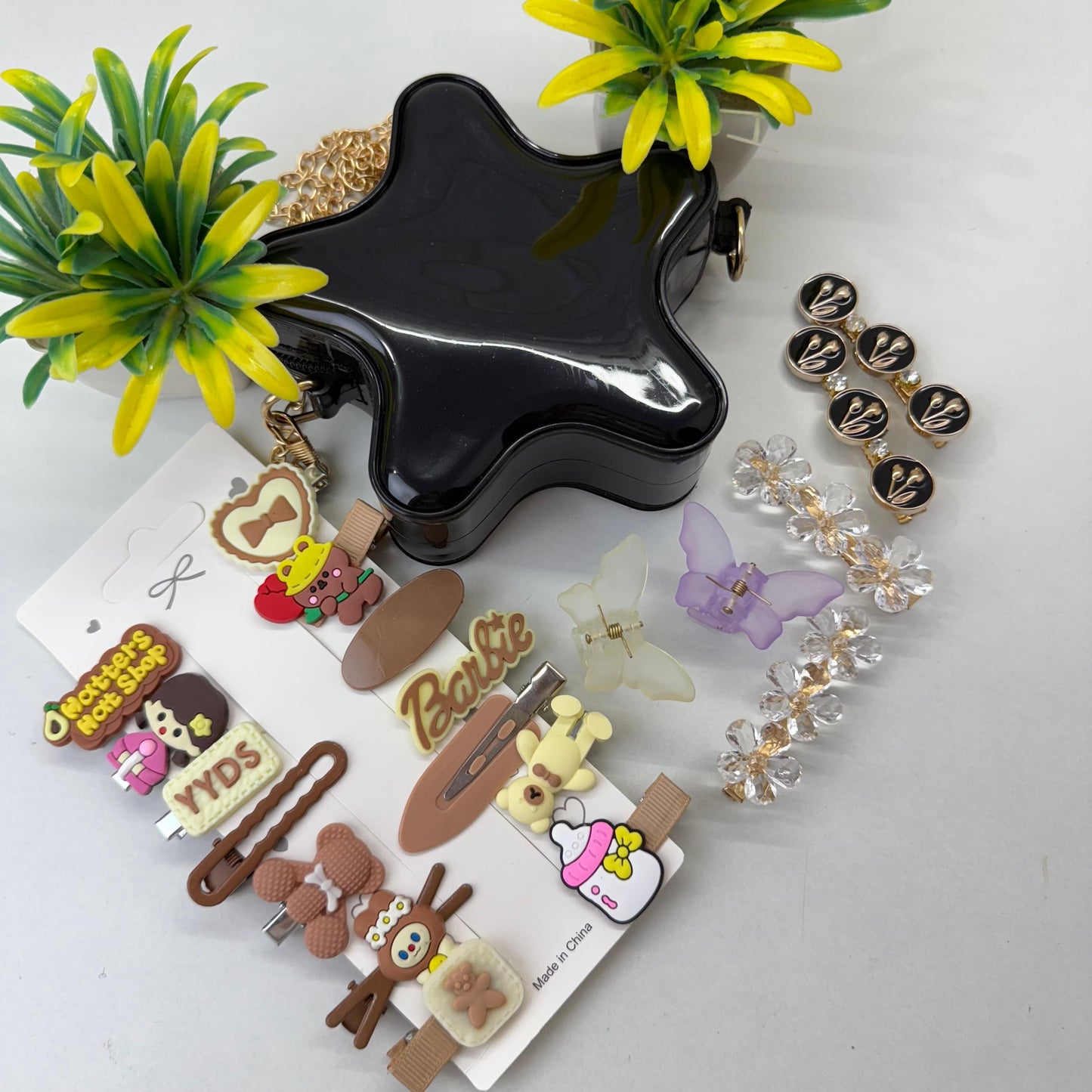 Cute Hamper with Bag - Black