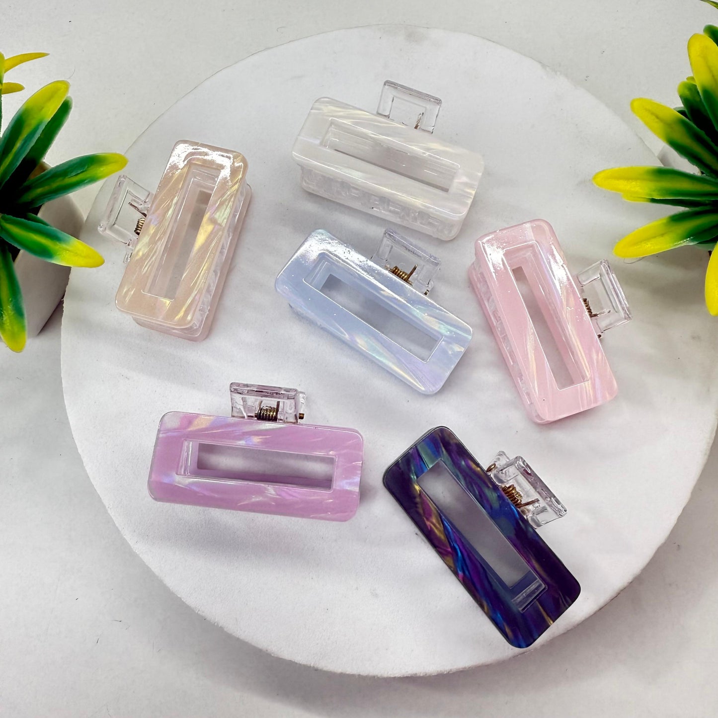 Resin Rectangle - Set of 2