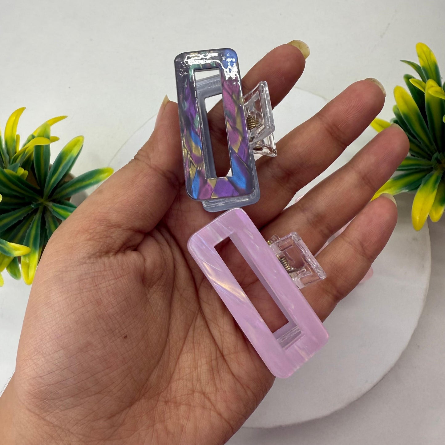 Resin Rectangle - Set of 2