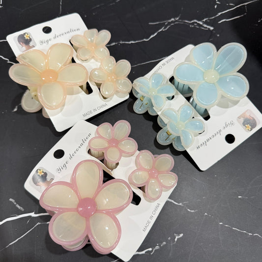 Giant Pastel Hairclaw - Set of 3