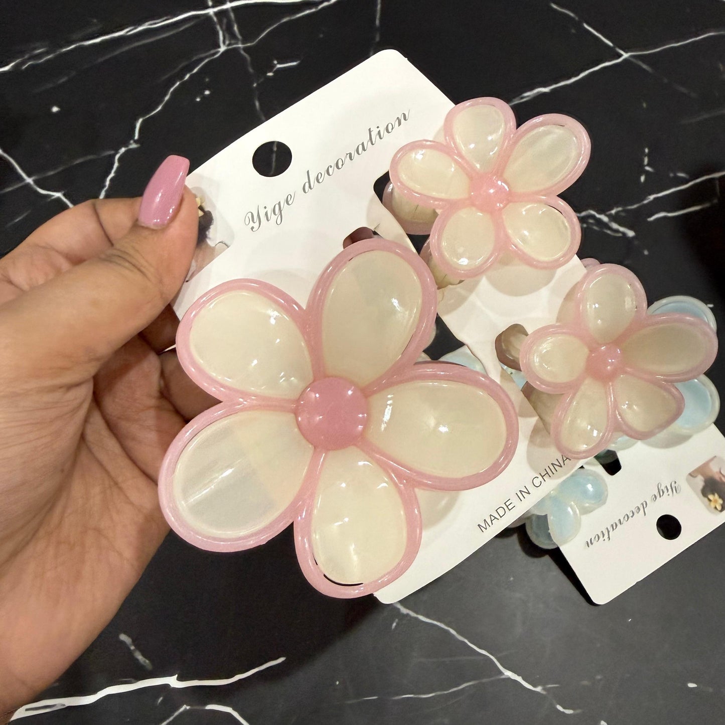 Giant Pastel Hairclaw - Set of 3