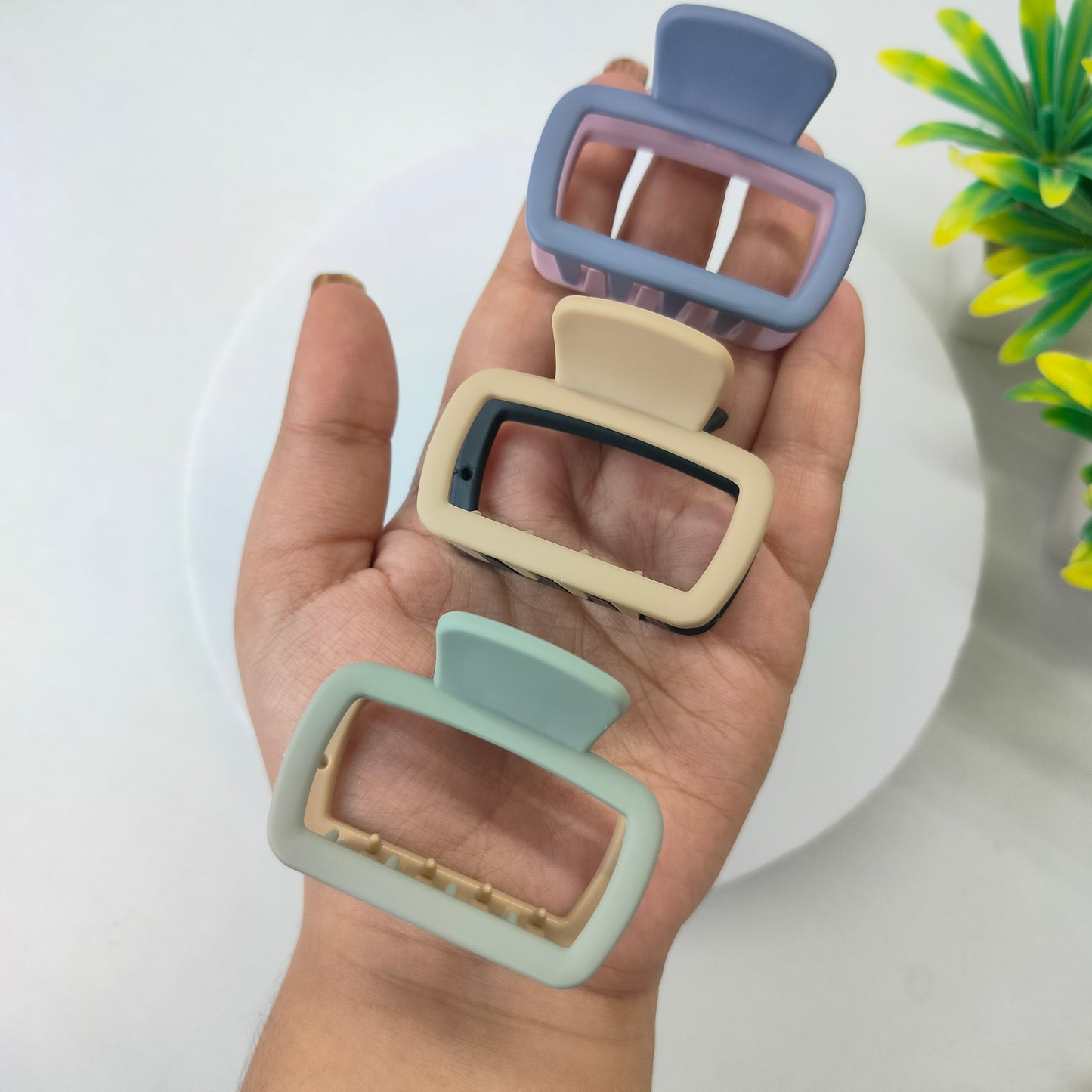 Bundle of 3 - Dual Tone Medium Hairclaw