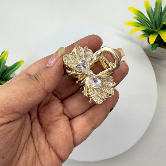 Luxury Bow Hairclaw - Small