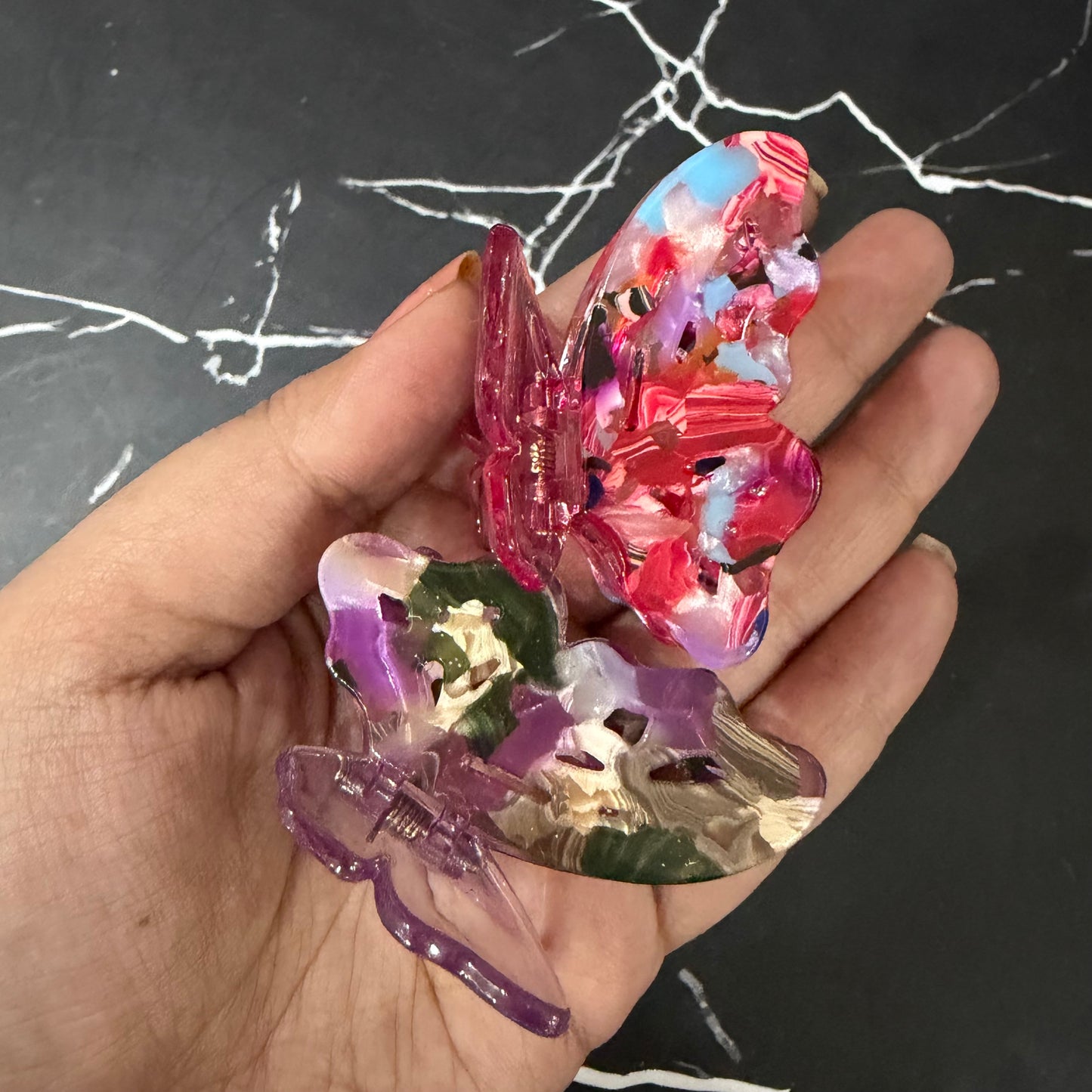 Resin Butterfly Hairclaw