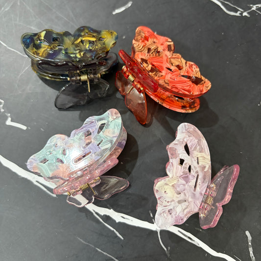 Resin Butterfly Hairclaw