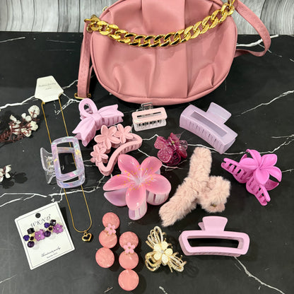 Cute Pink Hamper ( with HandBag )