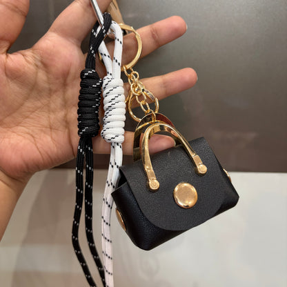 Mini Cute Bag Charm - Black