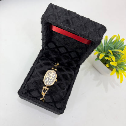 Print Oval Watch
