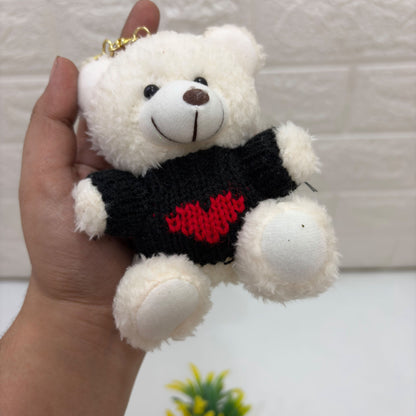 Teddy Bag Charm Black