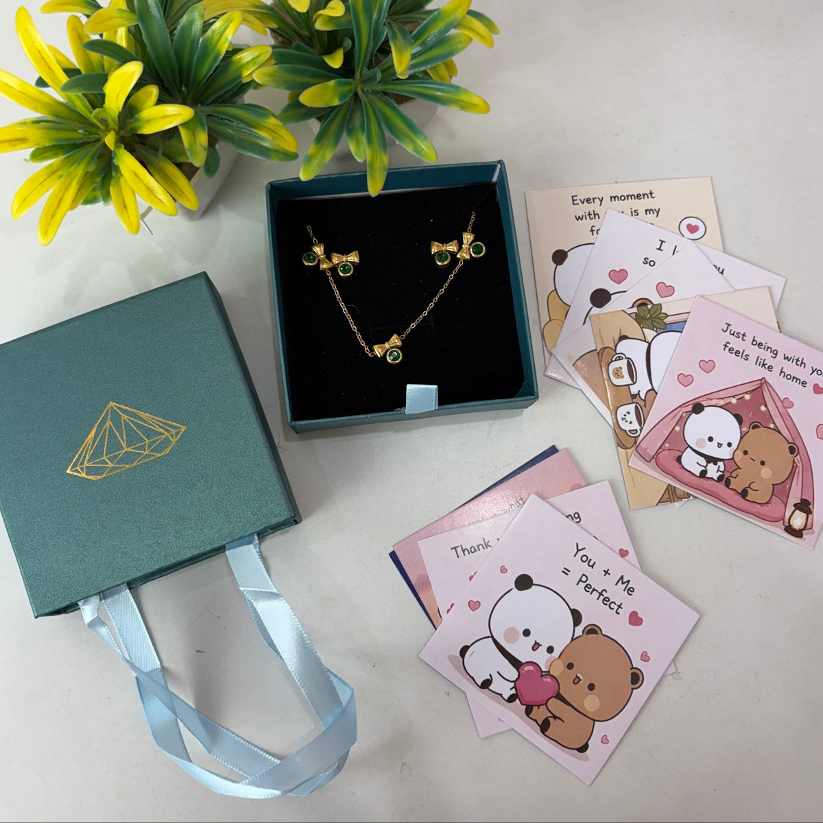 Minimal Jewellery Set ( Cute Bow )