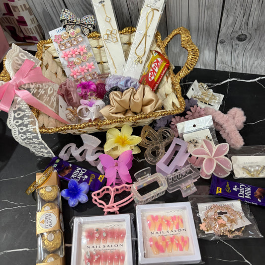 Premium Cute Hamper ( with basket )