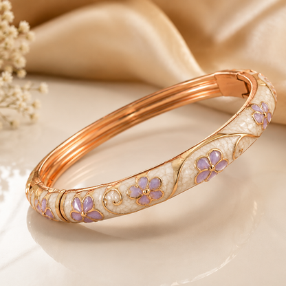 Enamel Bangle Floral