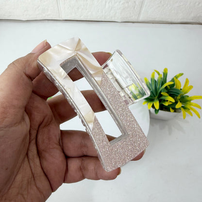 Glossy Rectangle Hairclaw - Xl
