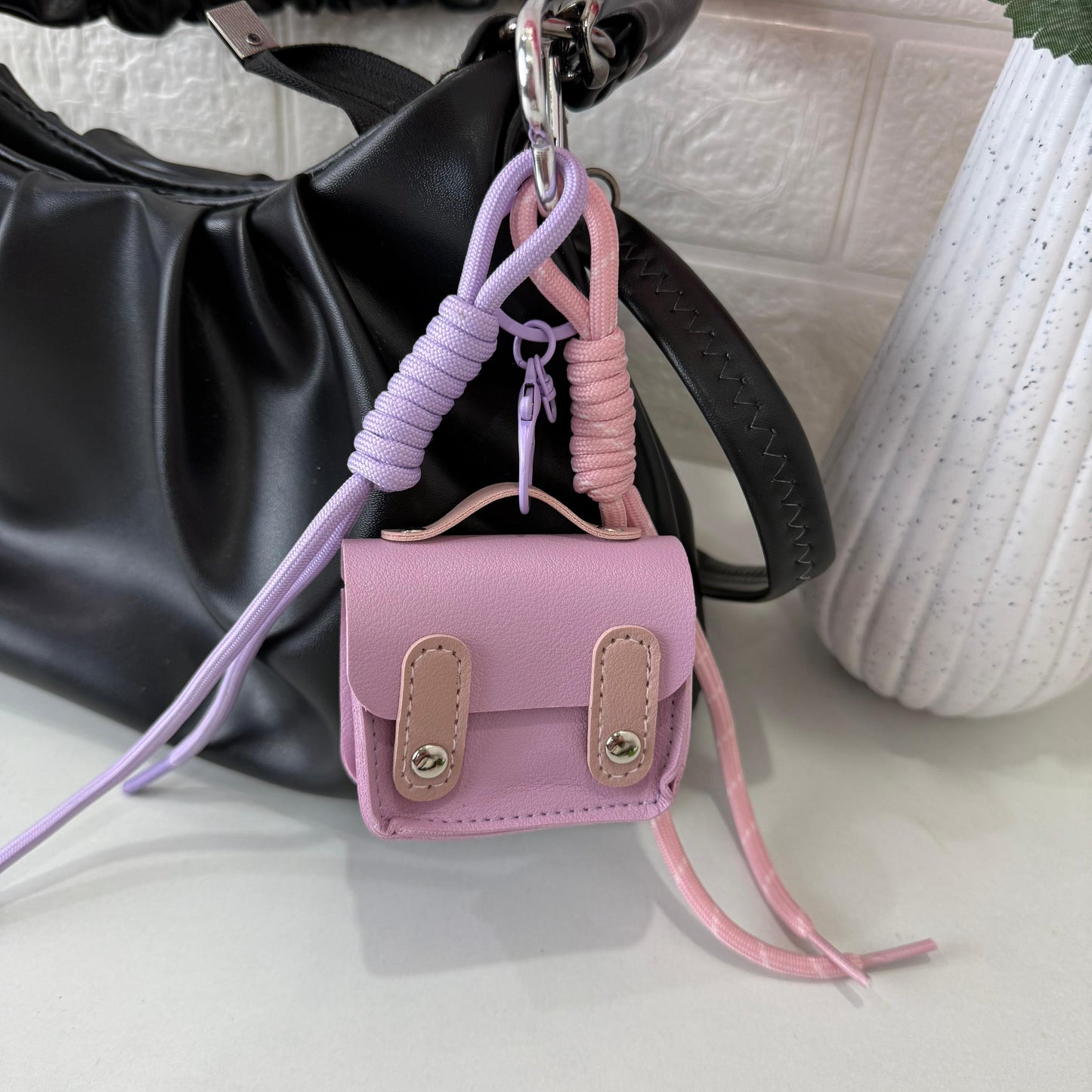 Pink Bag Charm