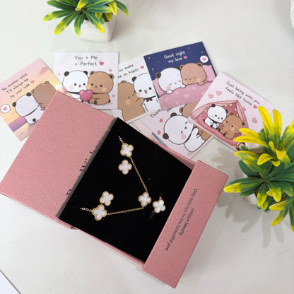 Jewellery Set with Ring ( Clover )