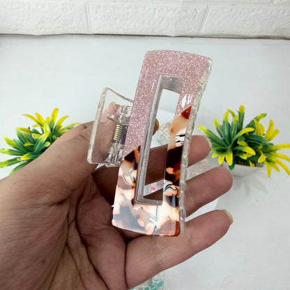 Glossy Rectangle Hairclaw - Xl