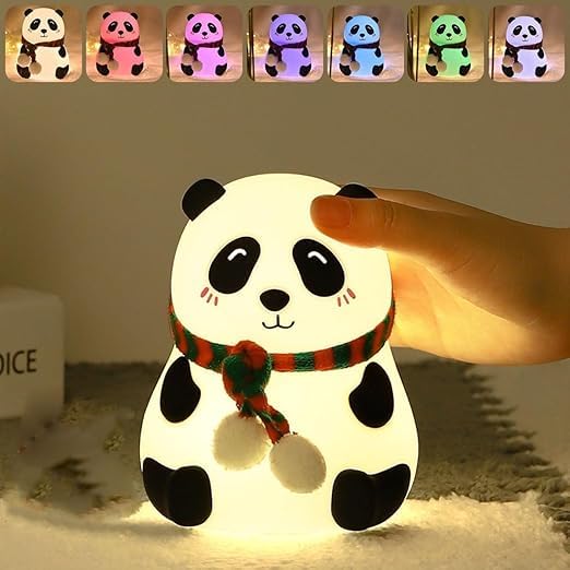 Panda Touch Silicone Lamp, 7 Colour Changing Light