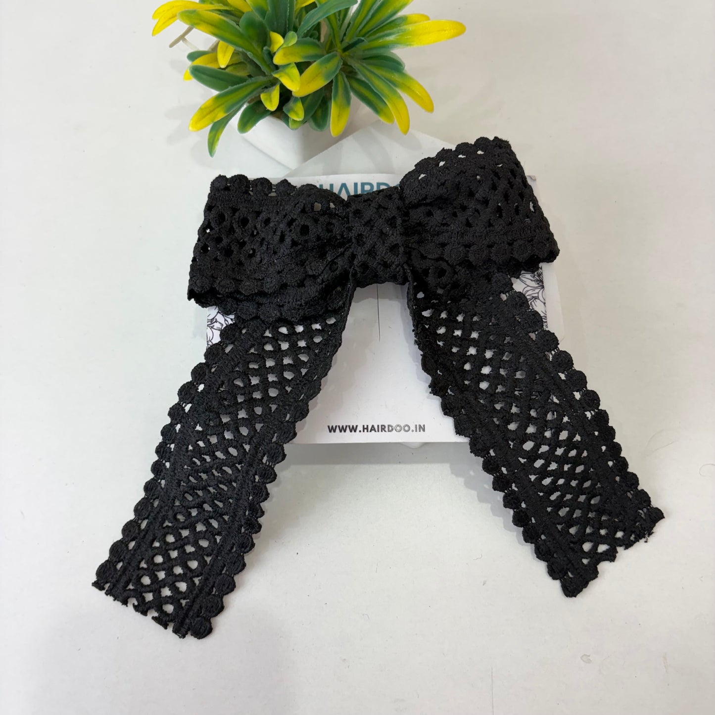 Lace Black Bow