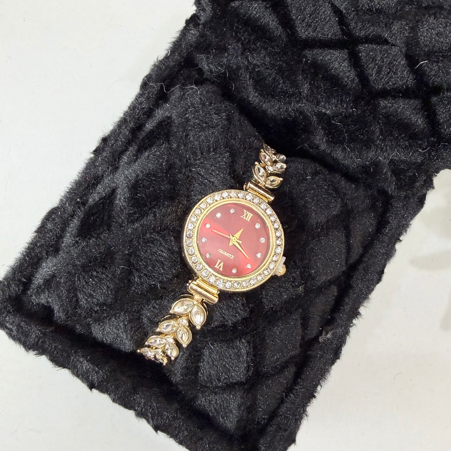 Stone Maroon Watch (Leaf)
