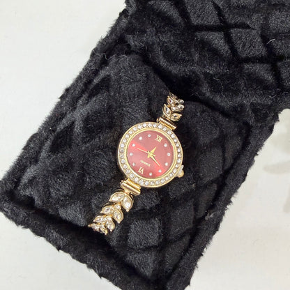 Stone Maroon Watch (Leaf)