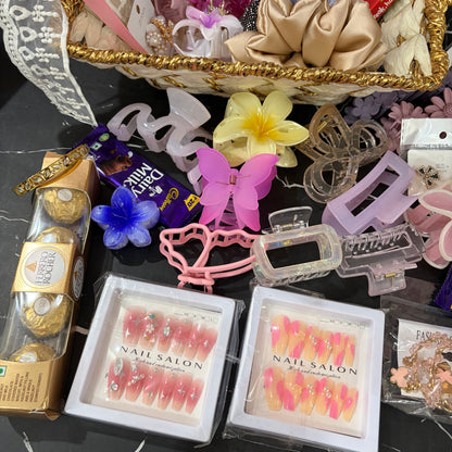 Premium Cute Hamper ( with basket )