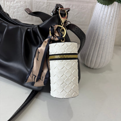 Tube Bag Charm (White)