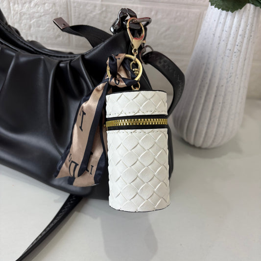 Tube Bag Charm (White)