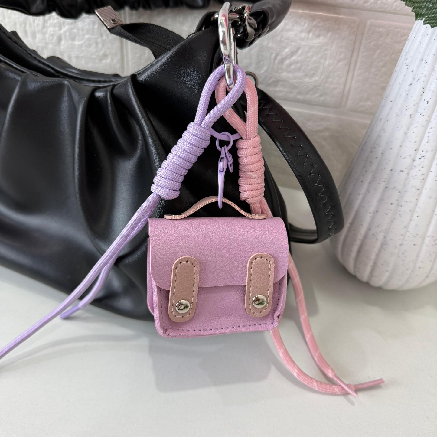 Pink Bag Charm