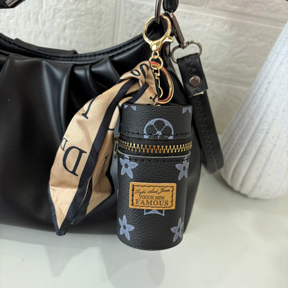Black Tube Bag Charm
