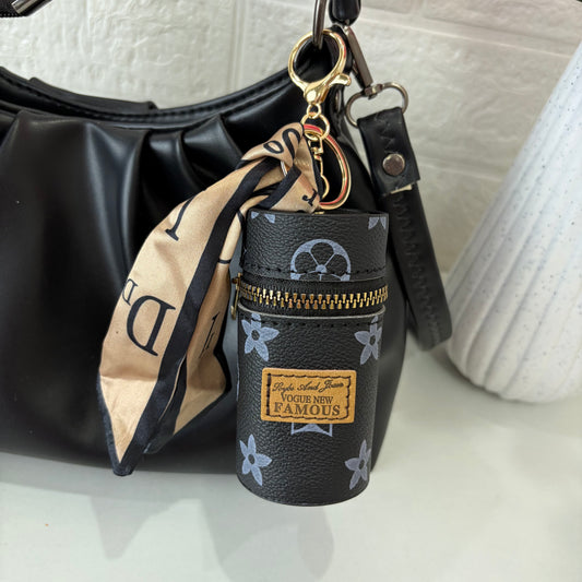 Black Tube Bag Charm