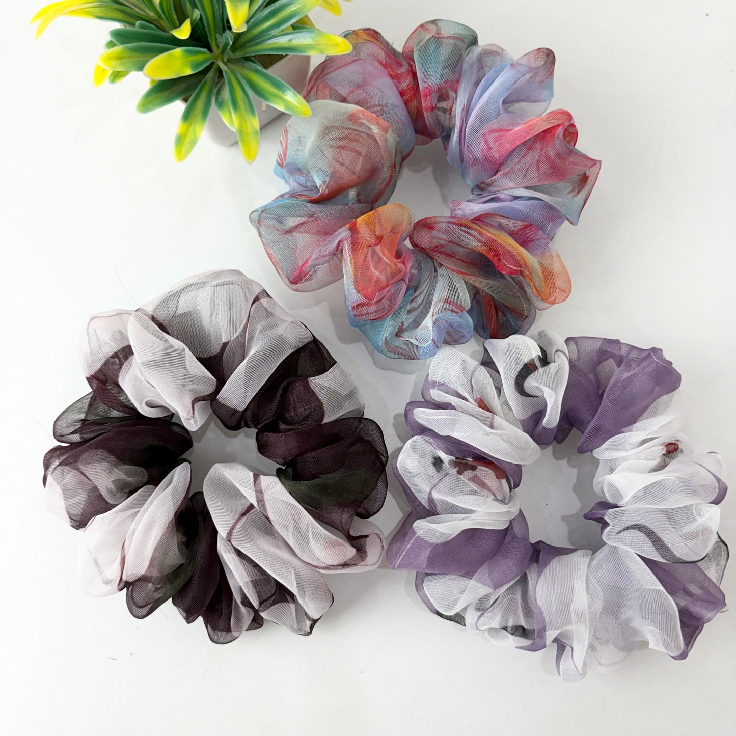 Set of 3 - Scrunchies (Organza )