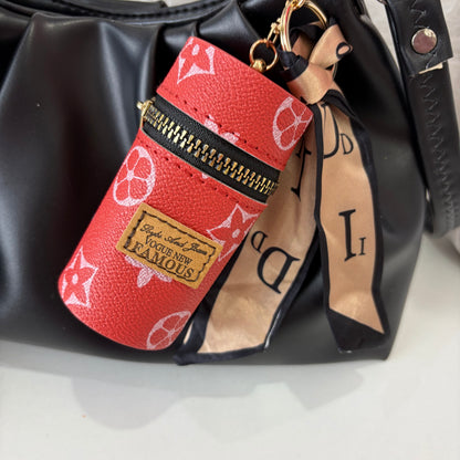 Red Tube Bag Charm