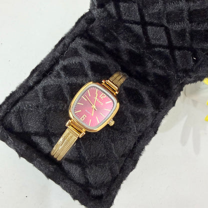Maroon Gold Vintage Watch