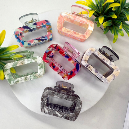 Resin Square Hairclaw