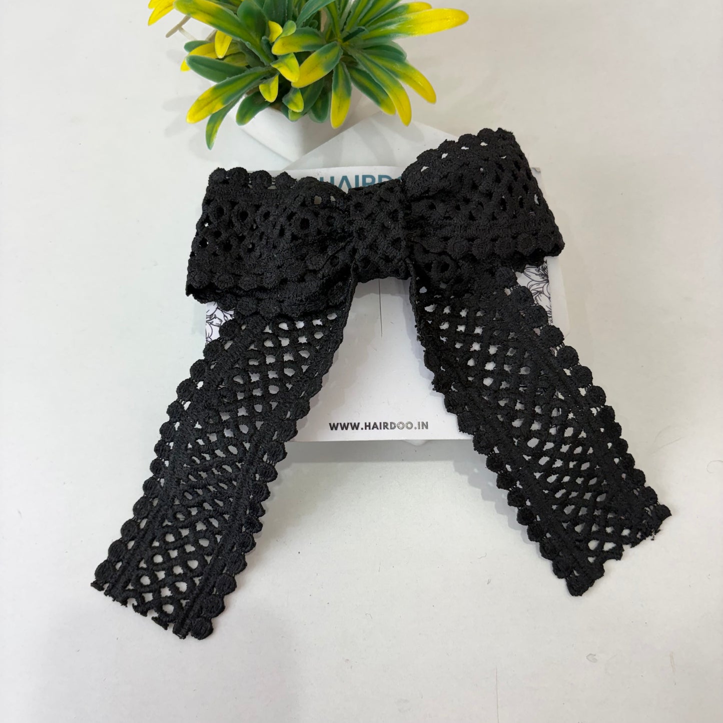 Lace Black Bow