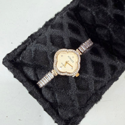 Clover WhiteStone Watch