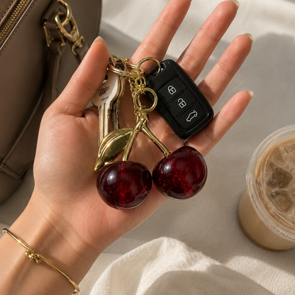 Cherry Bag Charm