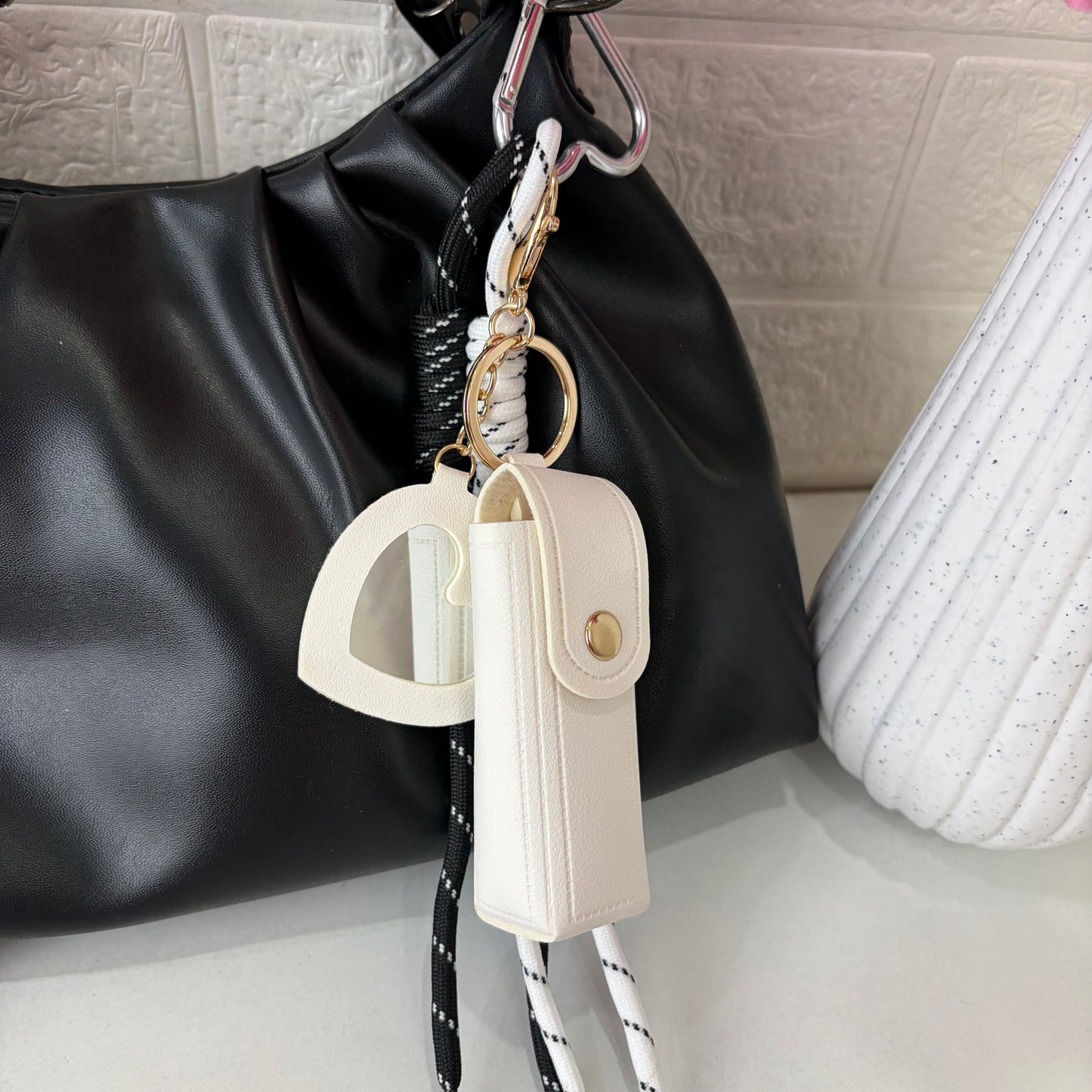 White Lipstick Bag Charm