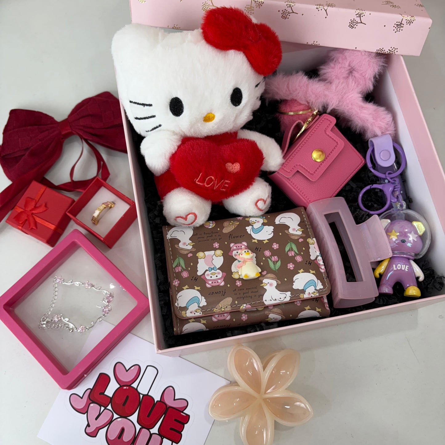 Premium Pink Hamper ( with box )