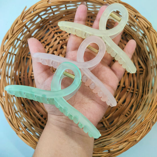 Bundle of 3 - Glass Infinity Hair Claw